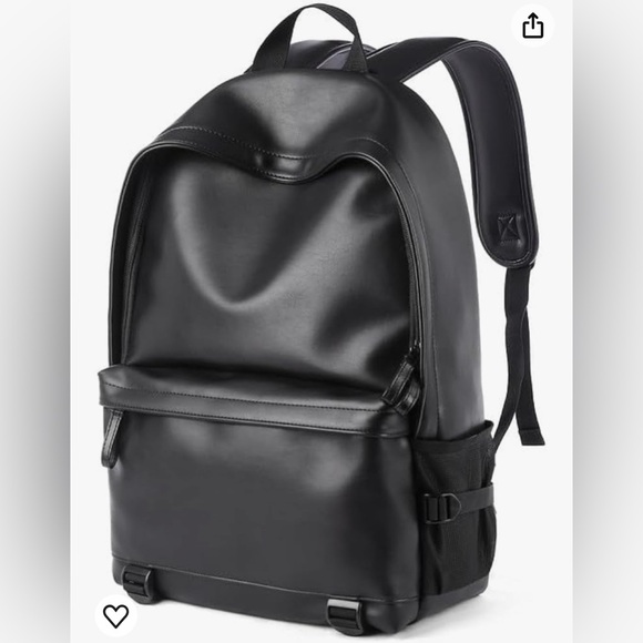 Handbags - Black Leather Backpack